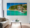 Mediterranean Houses Canvas Print