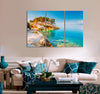 Wild Beach with Azure Water Canvas Print