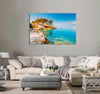 Wild Beach with Azure Water Canvas Print