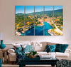 Blue Lagoon Village Canvas Print