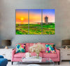 Castle in Sunset Canvas Print