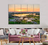 Lake & Sheeps Canvas Print