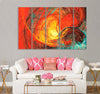 Flaming Sun Canvas Print