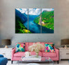 Breathtaking Fjord Canvas Print