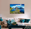 Village under Sunny Sky Canvas Print