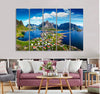 Village under Sunny Sky Canvas Print