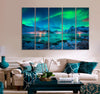 Starry Sky with Polar Lights Canvas Print