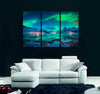 Starry Sky with Polar Lights Canvas Print