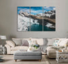 Flying over a Glacier Canvas Print