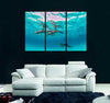 Cute Dolphins Hanging Out Canvas Print