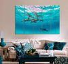 Cute Dolphins Hanging Out Canvas Print