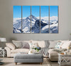 Rocks in Snow Canvas Print