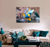 Blue and Yellow Fish Canvas Print