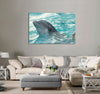 Dolphin in a Body of Water Canvas Print