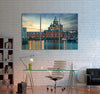 Brown and Black Building Canvas Print