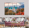 Autumn Sunset in Helsinki Canvas Print