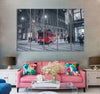 Red City Train Canvas Print