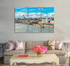 Helsinki Cathedral and Port Canvas Print