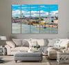 Helsinki Cathedral and Port Canvas Print