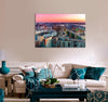 Sky and Colorful Buildings Canvas Print