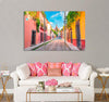 Colorful Facades Canvas Print