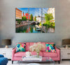 Church and River Canvas Print