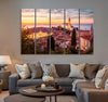 View over Old Town Canvas Print