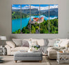 Beautiful Castle and Lake Canvas Print