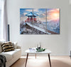 Temple on Mountain Canvas Print