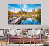 Palace in Autumn Canvas Print