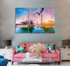 Сherry Blossom Tree & Palace Canvas Print