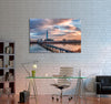 Skyline sunset at Seoul City Canvas Print