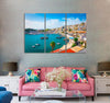 Harbour Yacht Canvas Print