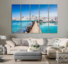 Greek Fishing Village Canvas Print