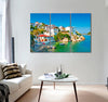 Old Town on Island Canvas Print