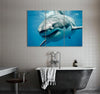 Great White Shark Smiling Canvas Print