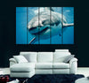 Great White Shark Smiling Canvas Print