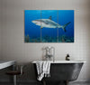 Shark Diving Canvas Print