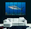 Shark Diving Canvas Print