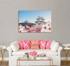 Fuji & Castle Canvas Print