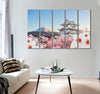 Fuji & Castle Canvas Print