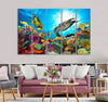 Colorful Coral Reef Canvas Print