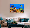 Coral Colont on Reef Canvas Print