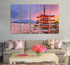 Fuji & Sakura Canvas Print